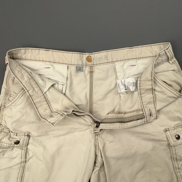 Carhartt Cargo Shorts Mens 40 Khaki Relaxed Fit Flat Front Utility Work Wear - Picture 4 of 11